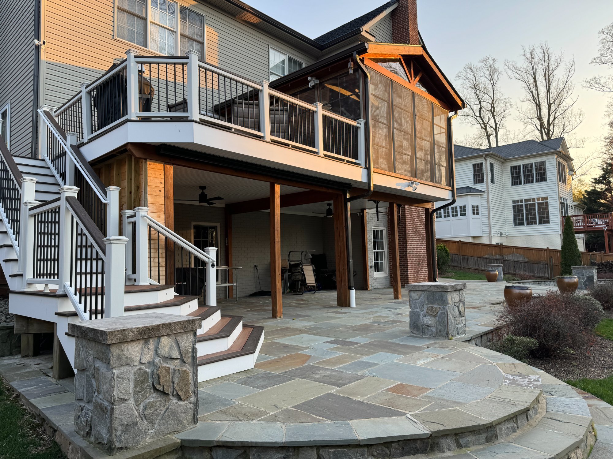 Custom Pergola built by Stoneridge in Leesburg Virginia