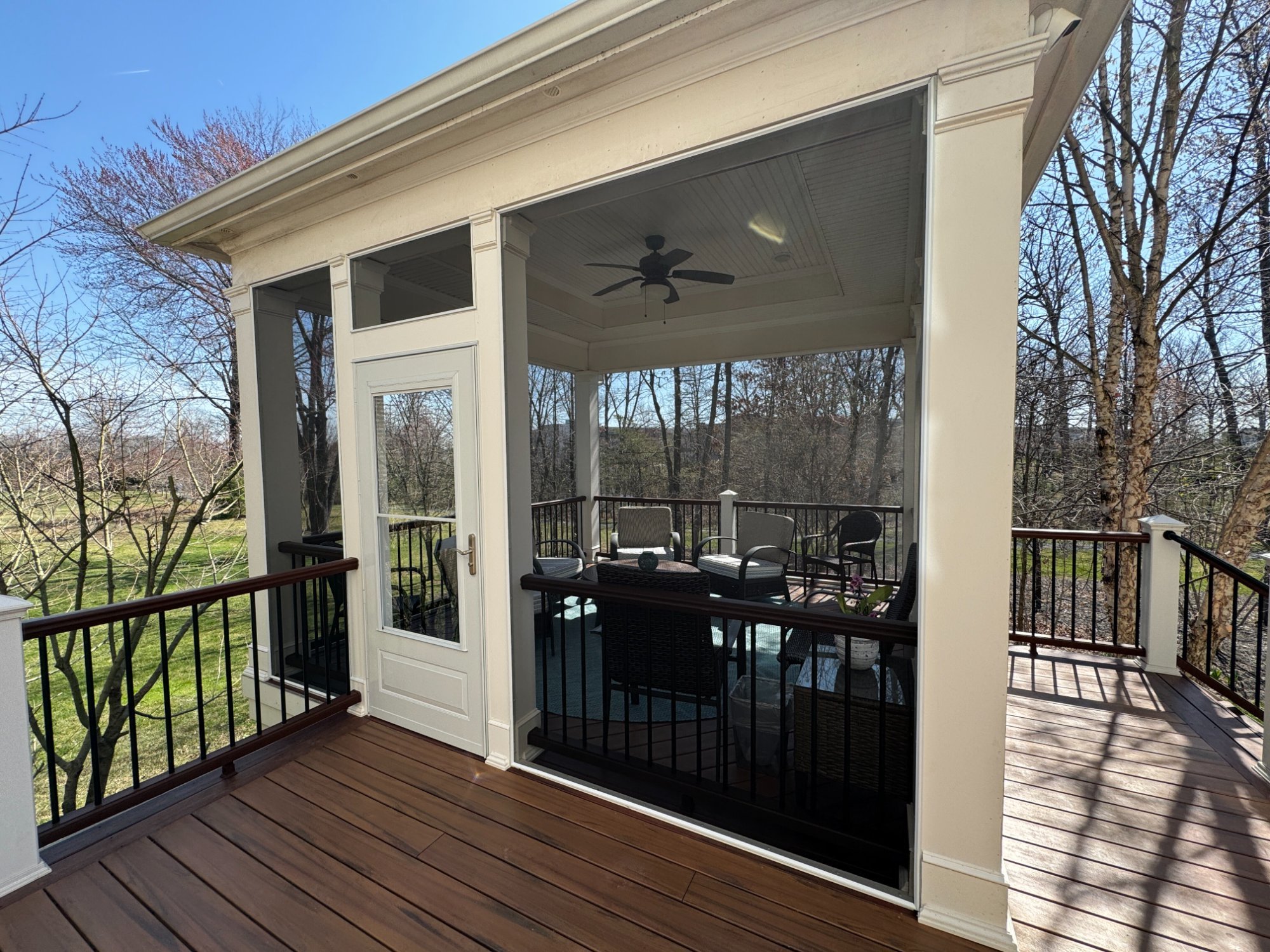 Fire pit circle patio overhead view